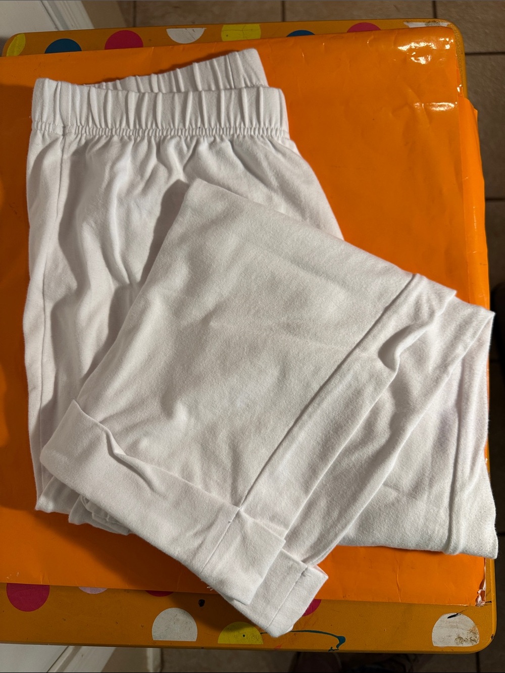 Jessica London White Stretch Capris